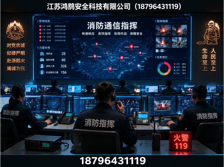 宜春消防通信指挥展示图